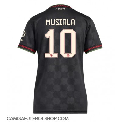 Camisa de time de futebol Bayern Munich Jamal Musiala #10 Replicas 3º Equipamento Feminina 2025-26 Manga Curta Camisa de time de futebol Bayern Munich Jamal Musiala #10 Replicas 3º Equipamento Feminina 2025-26 Manga Curta